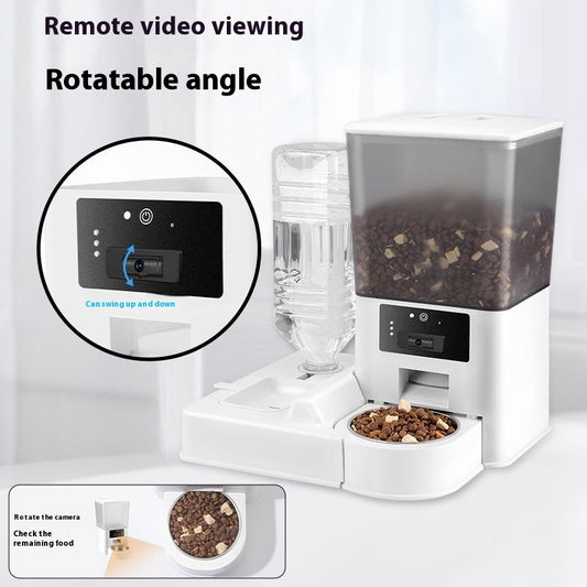 Double Bowl Intelligent Surveillance Video Feeder Timing Quantitative